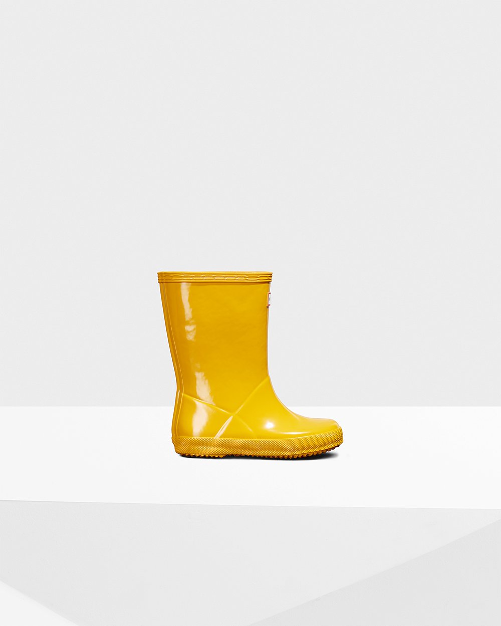 Kids Hunter Rain Boots Yellow - Original First Classic Gloss - 7698203-BP